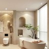 Gleonlux LED Surface-Mounted Ceiling Spotlight IP44 Flat 1 x Surface-Mounted