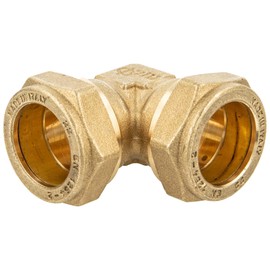 MS Clamping Ring Connector Angle 90° Screw Connection 18 x 18 mm