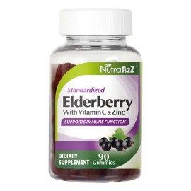 Nutraa2z Gomitas De Saúco 150mg Con Vitamina C Y Zinc