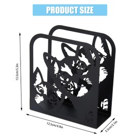 SUPERDANT Cat Napkin Holder Iron Napkin Stand Cat Napkin Storage Paper Holder Paper Stand Freestanding Tissue Dispenser Tabletop Paper Napkin Holder Stand for Home Kitchen Cafe Restaurant Party Pic