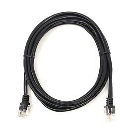 mCore RJ11 to RJ11 ADSL Home Phone, Internet, Broadband, Router, Modem Microfilter Cable Lead Gold Plated Contact Pins (2m, Black)