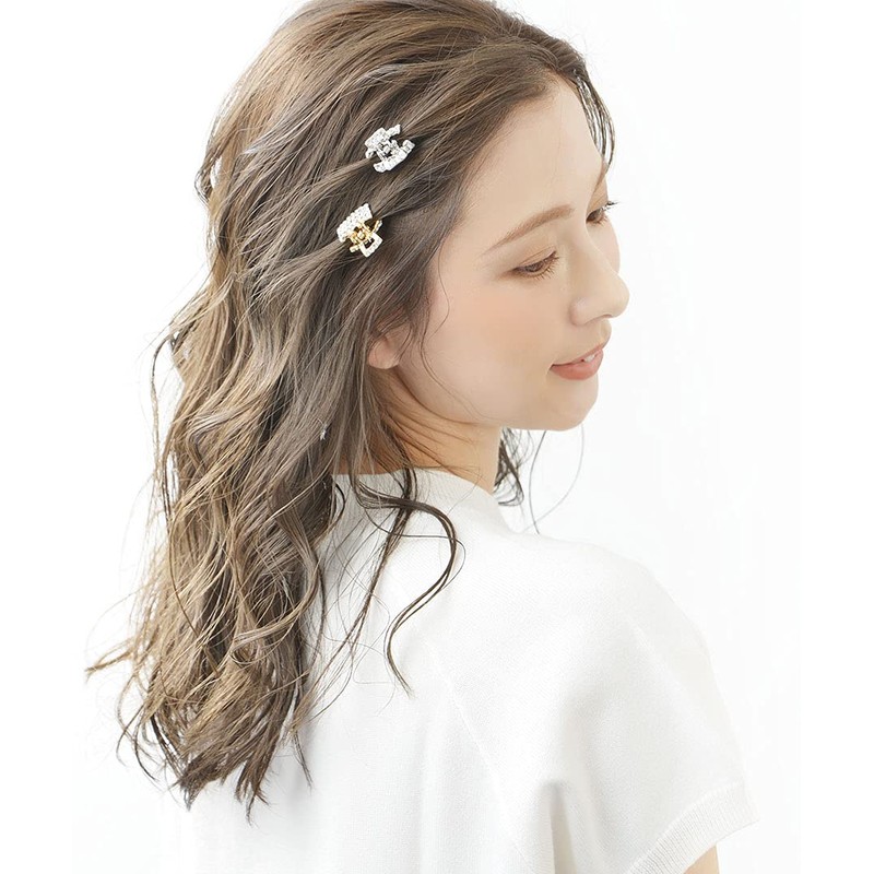Vingtaine H7434-S Mini Bijou Hair Claw Petite Hair Clip, Casual,