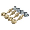 PrecisionGeek - Speaker Spikes and Pads, Brass Set M8 10mm