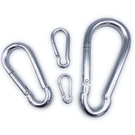 Pack of 5 Fire brigade snap hooks, painted black, load capacity: 50 kg | DIN 5299 Shape: C |