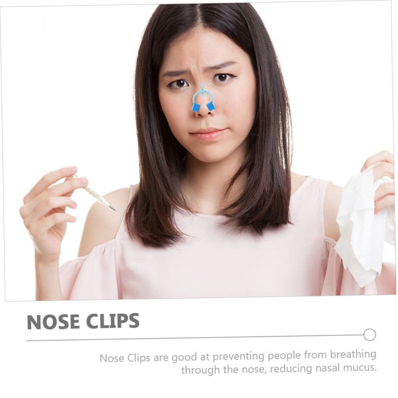 NOLITOY 4sets Nose Clips for Lung Breathing Training Durable Nasal