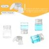 Cadbibe 5ml Glass Vials with Screw Caps and Plastic Stoppers,
