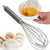 8 inch stainless steel whisk -professional egg beater - kitchen