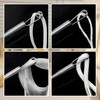 6 PCS Spring Drawstring Needle Threader, Metal Rope Threader Needles,
