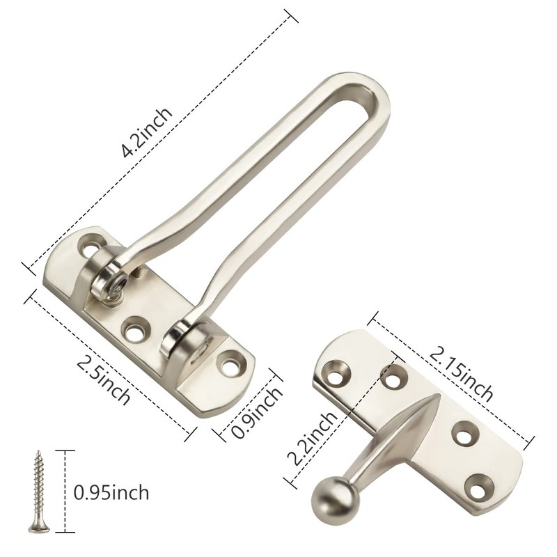Door Latch, 2 Pack Door Security Locks for Kids, Door