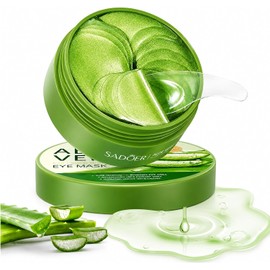 firstfly 60 Pcs Mascarillas Para Ojos De Aloe Vera, Parches De Gel De Colágeno Debajo De Los Ojos Para Tratamientos De Ojos Hinchados Y Ojeras, Reducen Arrugas Y Líneas Finas Parches D