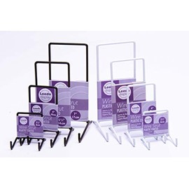 Leeds Display : ST02WL : Wire Strut Stand : White : Small : 4", 10cm : Plate & Bowl Support