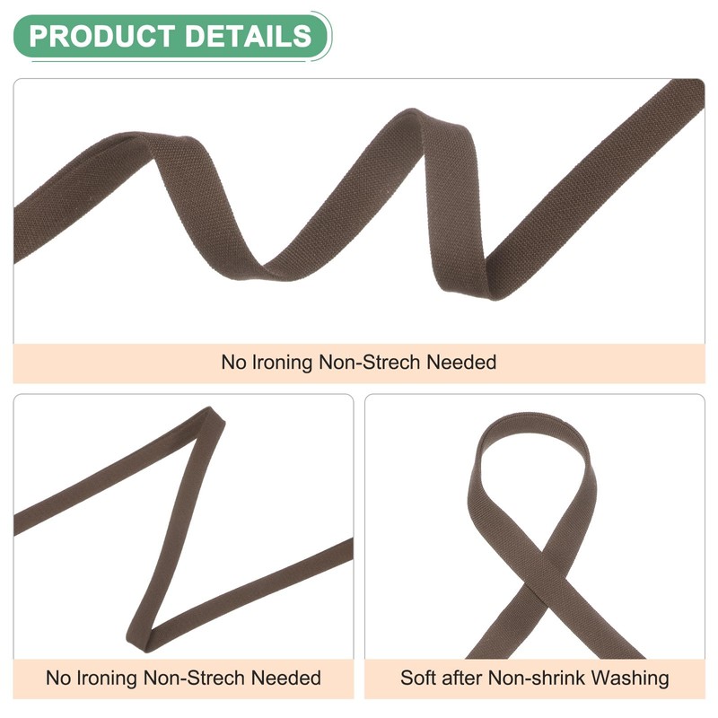 M METERXITY Double Fold Bias Binding Tape 1/4 Inch 12