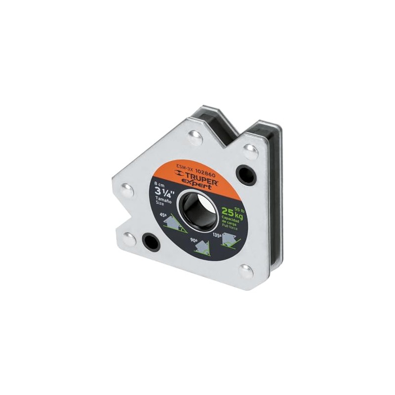 Truper Expert ESM-3X, Escuadra magnética 3" para soldar capacidad 17