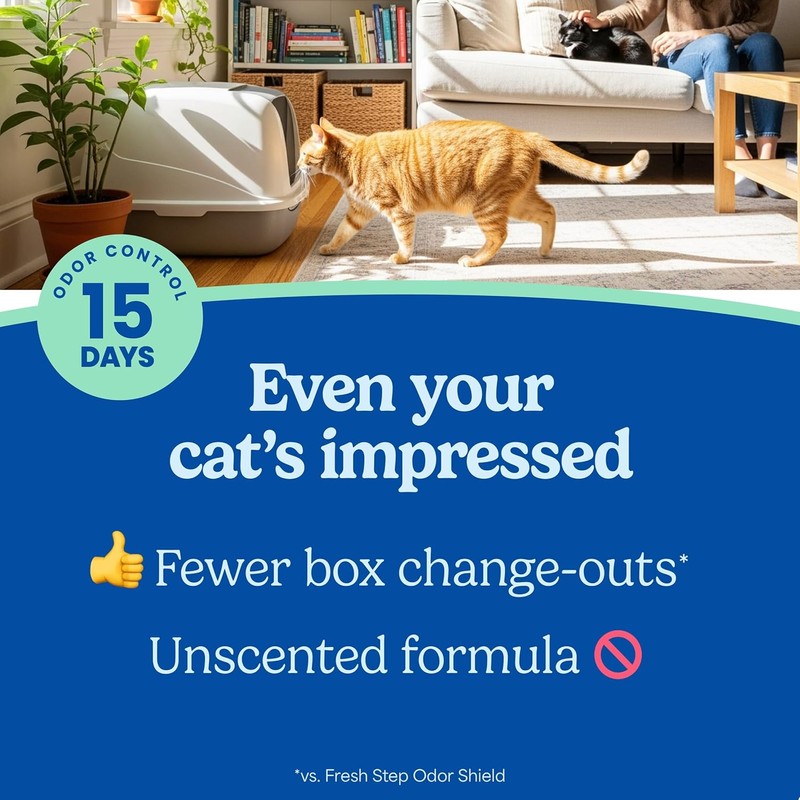 Fresh Step Outstretch Advanced Long Lasting Clumping Litter Simply Unscented,