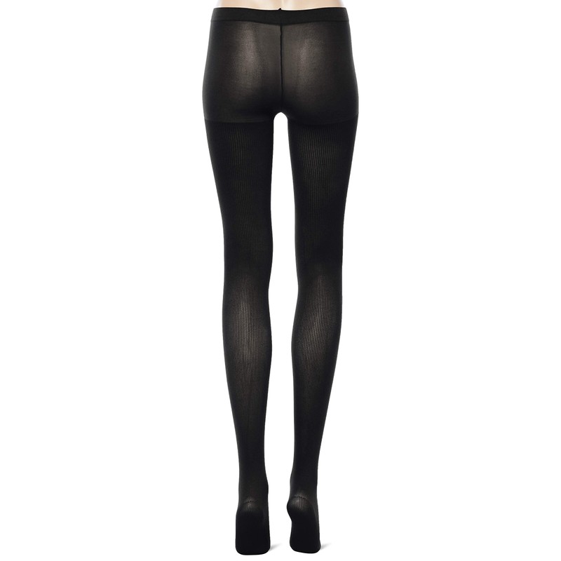 Gunze Tuche Women's Patterned Tights, Ribbed Collar, Sole Cupe Nylon,