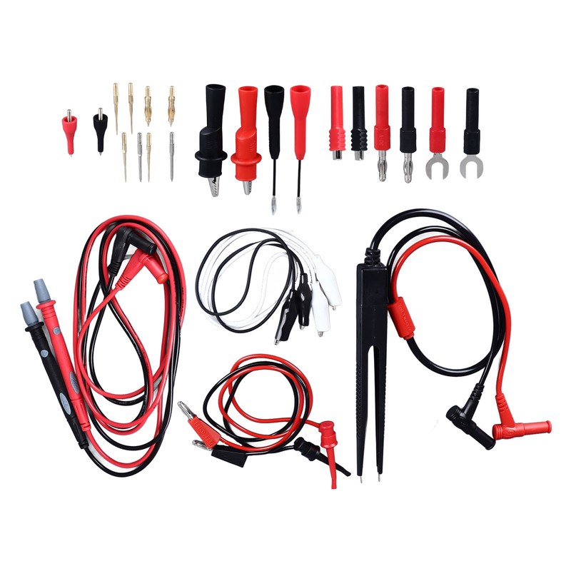 27Pcs Multimeter Test Set Electrical Hook Probes Multifunctional Replaceable Kit