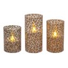 Mark Feldstein & Associates Wild Leopard Animal Print Flameless LED
