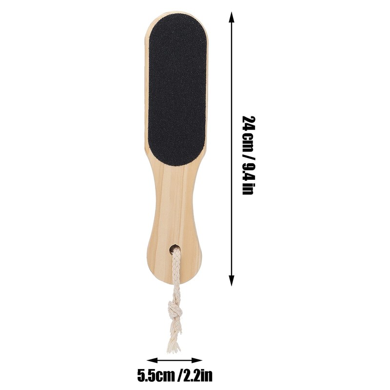 Foot File Callus Remover, Professional Double-Sided Wooden Foot File Foot