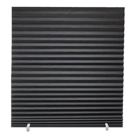 Erva Home Design Pleated Window Blinds, Cordless Light Filtering Temporary Window Shades - Black, 36” X 72” in - Enhance Your Home Window Pleated Shades, Pleated Window Shades