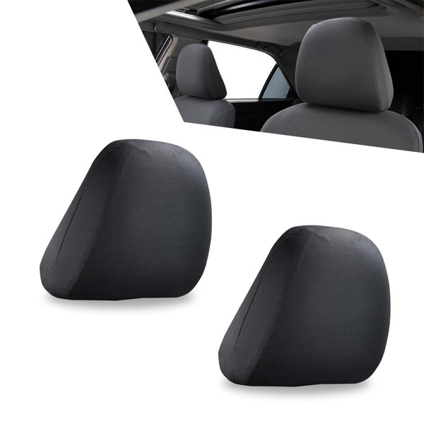 nodteem 2 PCS Car Seat Headrest Cover, Soft and Comfortable