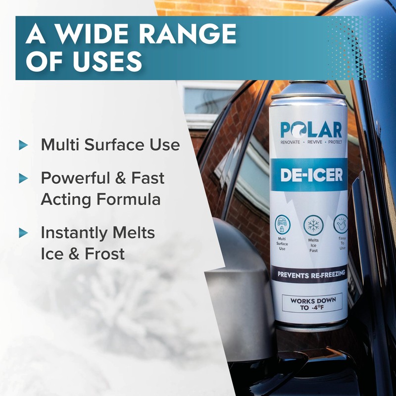 Polar De-Icer Spray for Car Windshield - 2 x 17