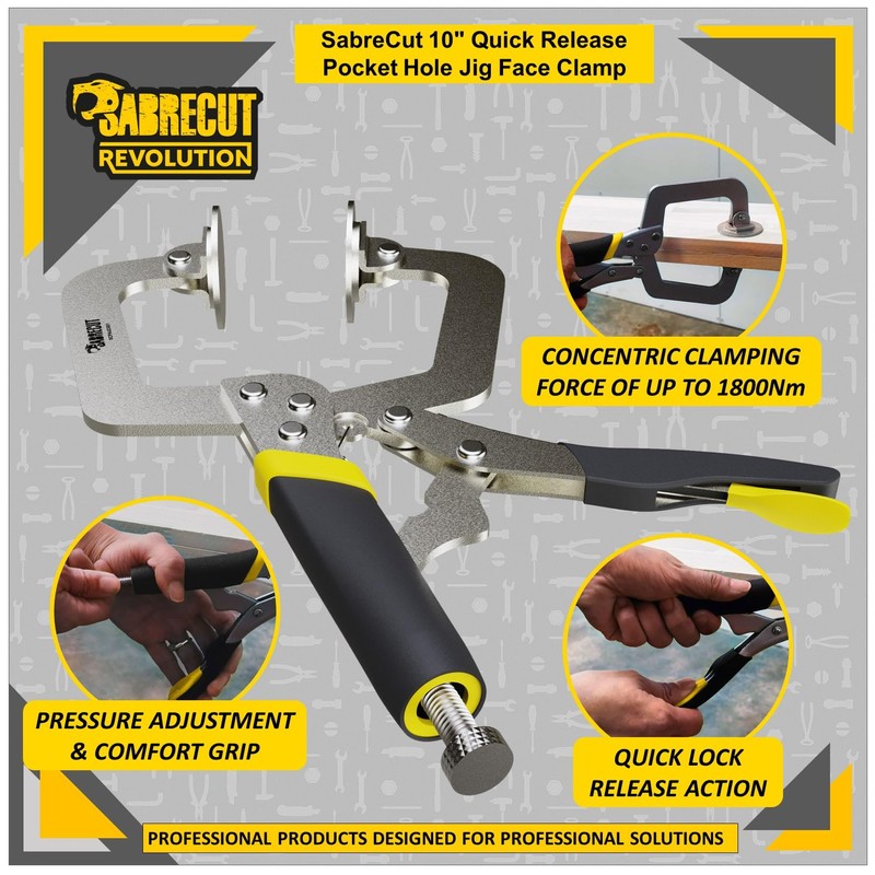 1 x SabreCut SCPHJC001 10" Quick Release Pocket Hole Jig