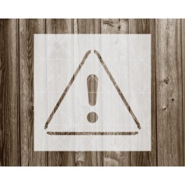 Warning Stencil, Reusable Stencil For Painting, 517 - 10x10 inch stencil