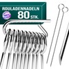 4happy Set of 80 roulade needles, roulade skewers with handle