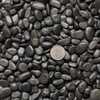 Midwest Hearth Decorative Polished Black Pebbles 3/8" Gravel Size (2-lb