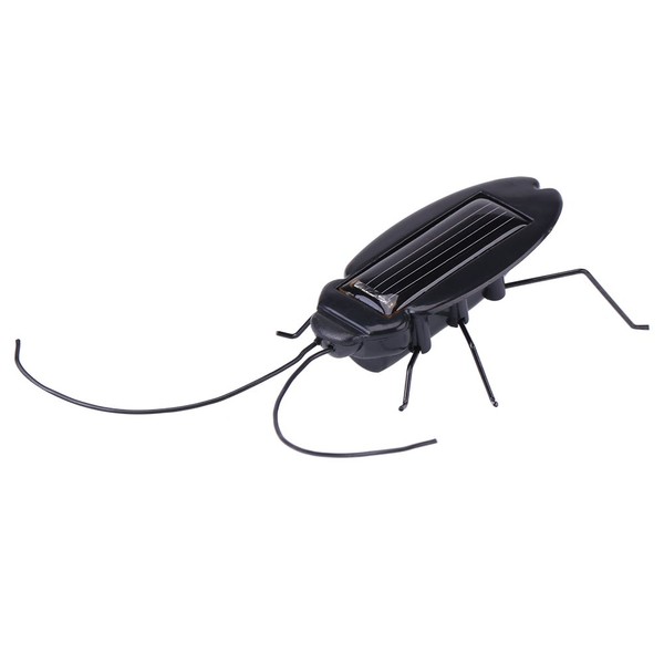 Mini Magic Solar Energy Powered Cockroach/Grasshopper Children Educational Insect Kid Trick Toy Gifts(Cockroach)