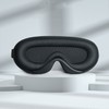 Wide 3D sleeping eye mask, nose compression prevention, light eye mask, light blocking, travel nap sleep item, sleeping eye mask black 2ea
