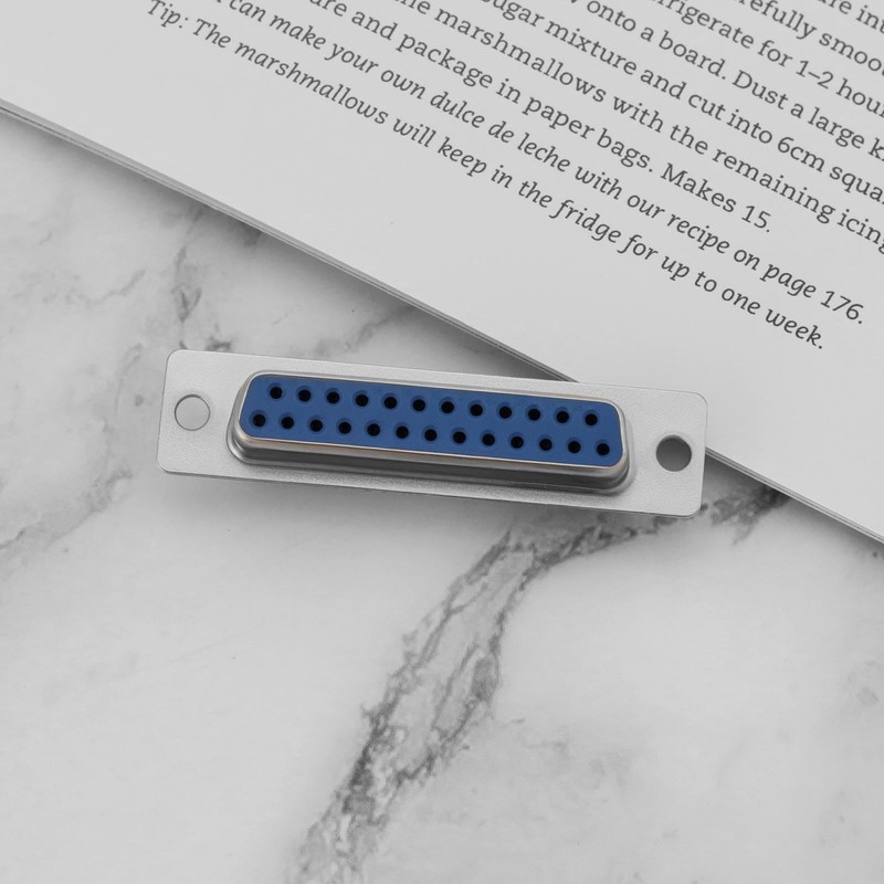 eMagTech 10PCS 25 Pin D-sub Connector Female Plug DB25 Double