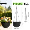 SQKH 8 Inch Hanging Planters for Indoor Outdoor Plants, 4