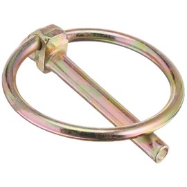 DOUBLE HH 81911 Category 0 Yellow Zinc Plated Lynch Pin, 3/16"