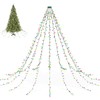 ANEEWAY Christmas Tree Lighting with Ring 3 m, 480 LEDs