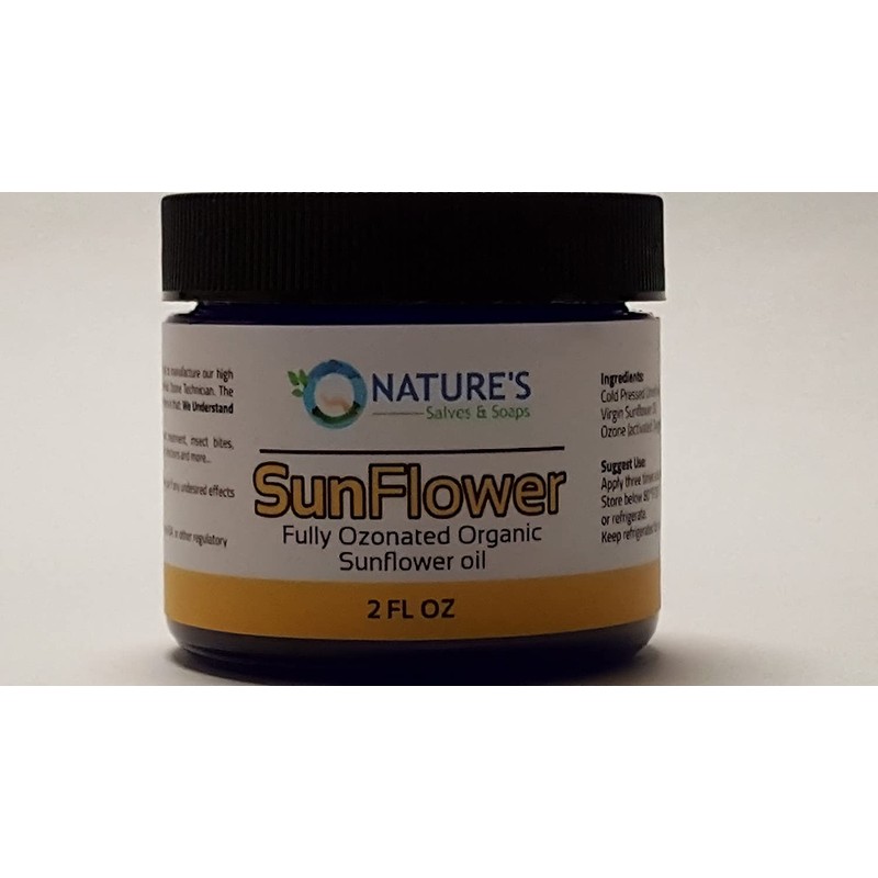Nature's Salves and Soaps 100% Fully Ozonated Unrefined Organic Sunflower