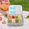 WETRBWEH Snack Box Container with Insulated Cooler Bag, Divided Serving