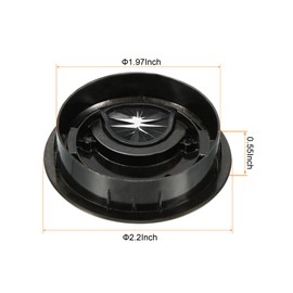 YOKIVE Desk Cable Hole Cover Zinc Alloy Cord for Office and Daily Use, Diameter 50mm, Bronze Color