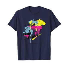 Tom & Jerry Paint Splash T-Shirt, blue