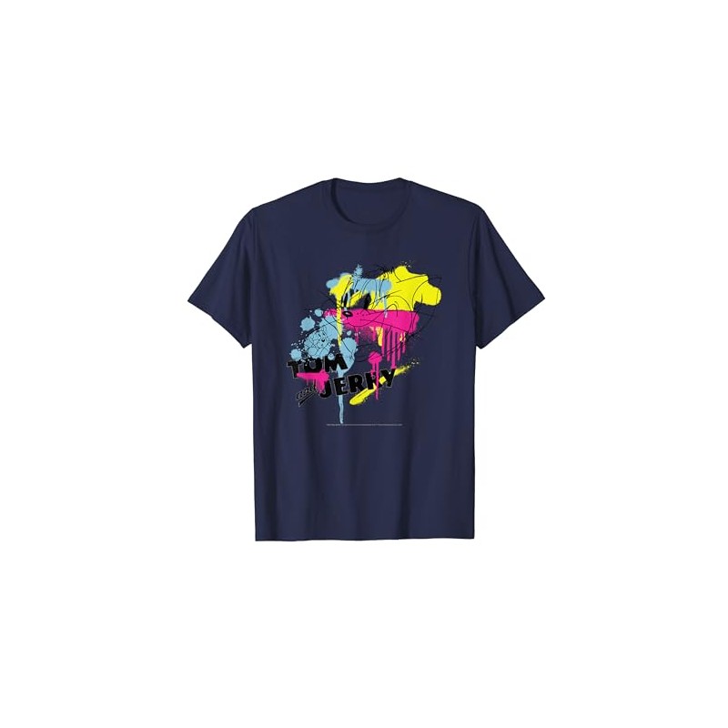 Tom & Jerry Paint Splash T-Shirt, blue