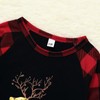 Hinzonek Family Christmas Matching Pyjamas Outfits Elk Plaid Sleepwear Sleepwear