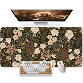 Alfombrilla de mouse grande para escritorio, linda alfombrilla protectora para escritorio para trabajo y juegos, elegante y bonita cubierta...        