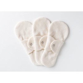 IMABARI Hietri Pad, White, All Organic, Double-Sided Use (3 Pieces)