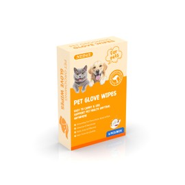 NEENCE Pet Cleaning Glove Wipes for Dogs & Cats, 8 PCS Dog Wipes Washing Gloves, Hypoallergenic Grooming Wipes, Dog Wipes for Paws and Buttocks, Puppy Bathing Gloves Wipes, Coconut