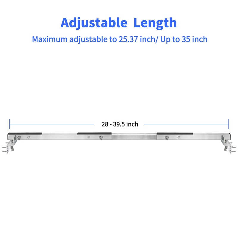 Foozet Undermount Sink Brackets, 28-39.5″Adjustable Undermount Sink Support Brackets, Stainless