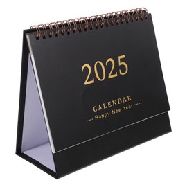 NUOBESTY Desk Calendar, 2024-2025 Desktop Calendar 18 Months English Standing Flip Calendar Calendar Planner for Office