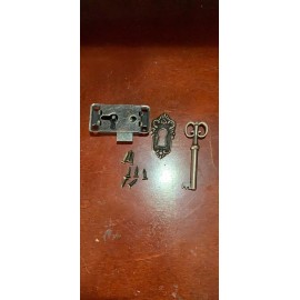 Vintage Cabinet Cupboard Furniture Decorative Lock Case Box Lock with Key and Sc