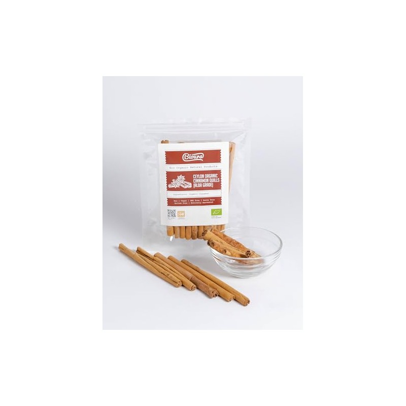 Ceylon Organic Cinnamon Sticks 100g, Alba grade, GI certified, Rich