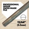 Oregon 13/64-Inch (5.2mm) Professional Round Chainsaw Chain Sharpening Files for 3/8-Inch, .404-Inch Stihl Chains, 12 Pack (70505), Black | Oregon