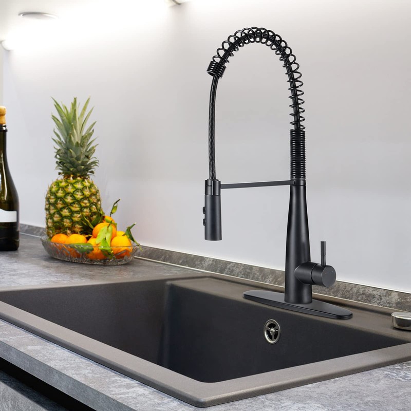 OYMOV RV Kitchen Faucet Chrome - Non-Metallic Bathroom Sink Faucets